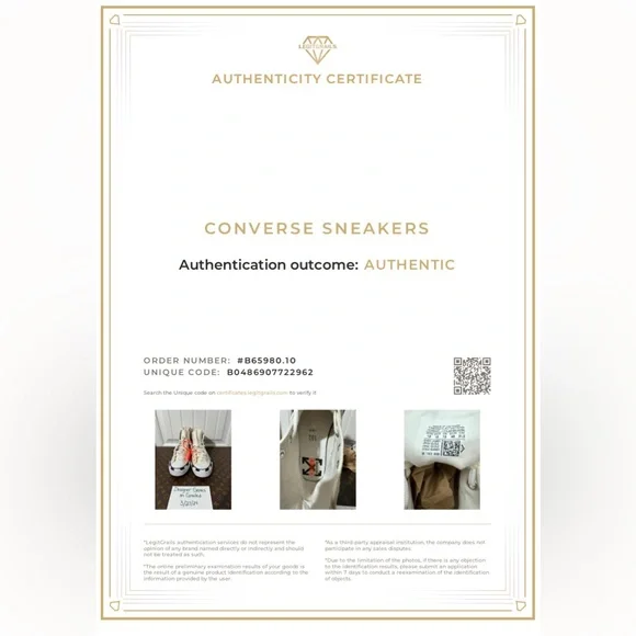 Off-White x Converse Chuck Taylor All-Star 70S High Top - EUC - COA Included - Picture 16 of 16